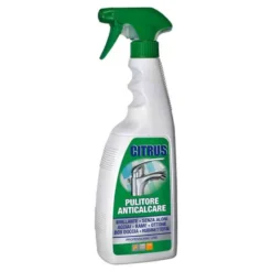 Pulitore anticalcare CITRUS per rubinetterie acciaio inox cromature e box doccia ml.750 FAREN