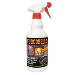 Pulitore detergente per vetri camini stufe barbecue ml.750 FUOCOBELLO