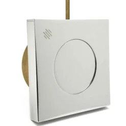 Pulsante quadro stile moderno I-QUADRO LUX cromo lucido per batteria di scarico wc con tubo rame