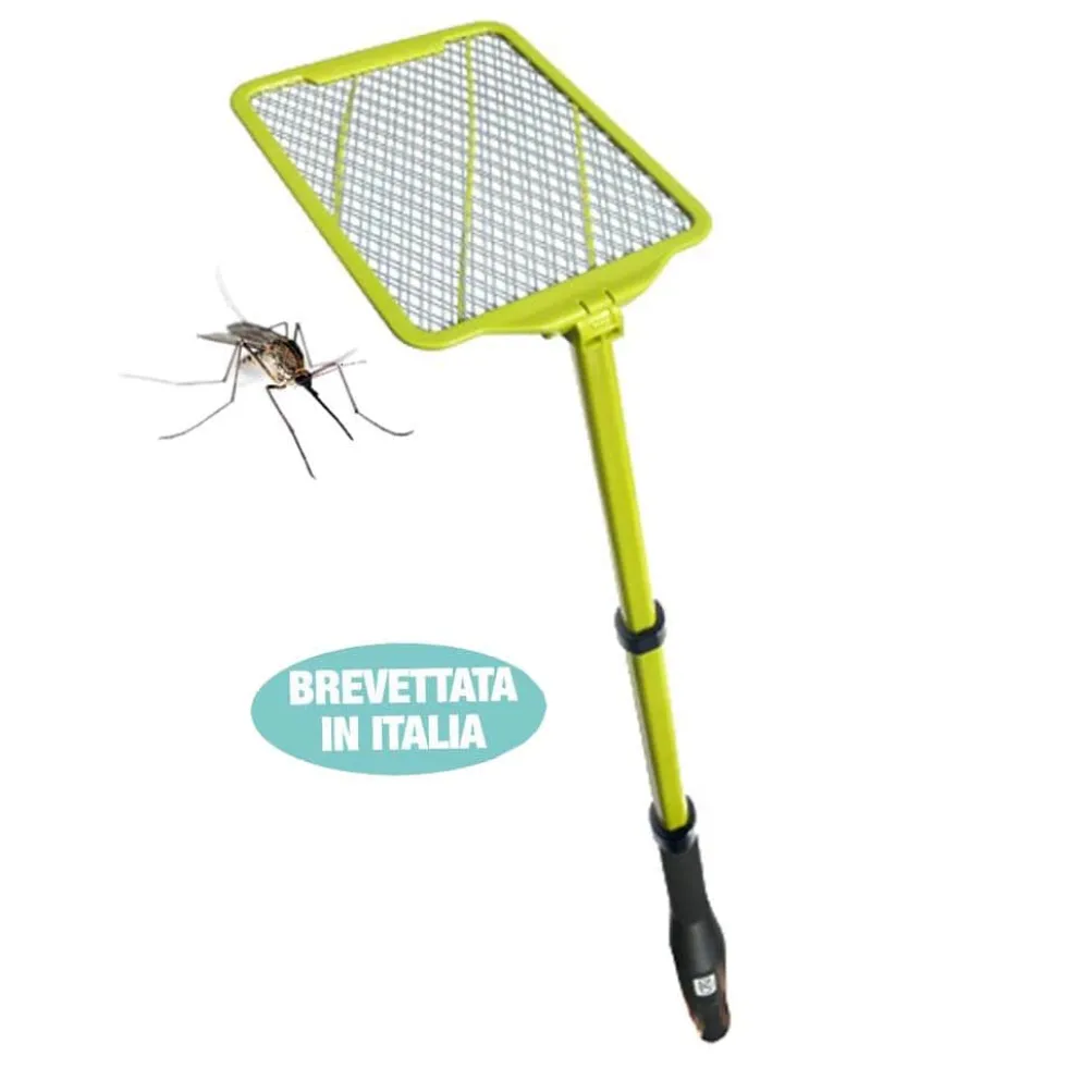 Racchetta antizanzare telescopica e pieghevole CFG ZANZAVOLE' LONG fino a 93 cm.