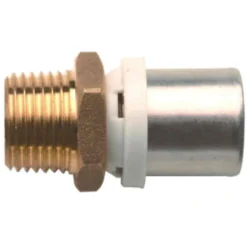 Raccordo a pressare diritto maschio 1/2" x ø16 multistrato CONEX