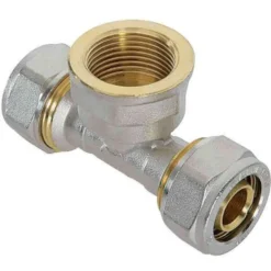 Raccordo a tee con femmina centrale 3/4" x 20 per multistrato DFX