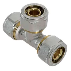Raccordo a tee 3 dadi per multistrato mm.26 DFX
