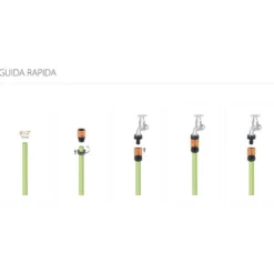 Raccordo automatico ad aggancio/sgancio rapido quick-click CLABER 8606 per tubo 1/2"