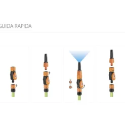 Raccordo automatico con rubinetto CLABER 8601 ad aggancio/sgancio rapido