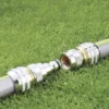 Raccordo automatico in ottone cromato ad aggancio/sgancio rapido CLABER 9611 METAL-JET per tubi 1/2" e 5/8"