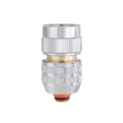 Raccordo automatico in ottone cromato ad aggancio/sgancio rapido CLABER 9611 METAL-JET per tubi 1/2