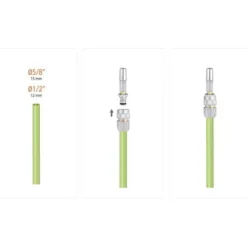 Raccordo automatico in ottone cromato ad aggancio/sgancio rapido CLABER 9611 METAL-JET per tubi 1/2
