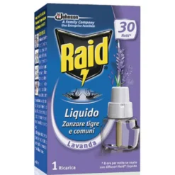 RAID Ricarica liquida antizanzare per elettroemanatori copertura 30 notti profumo lavanda