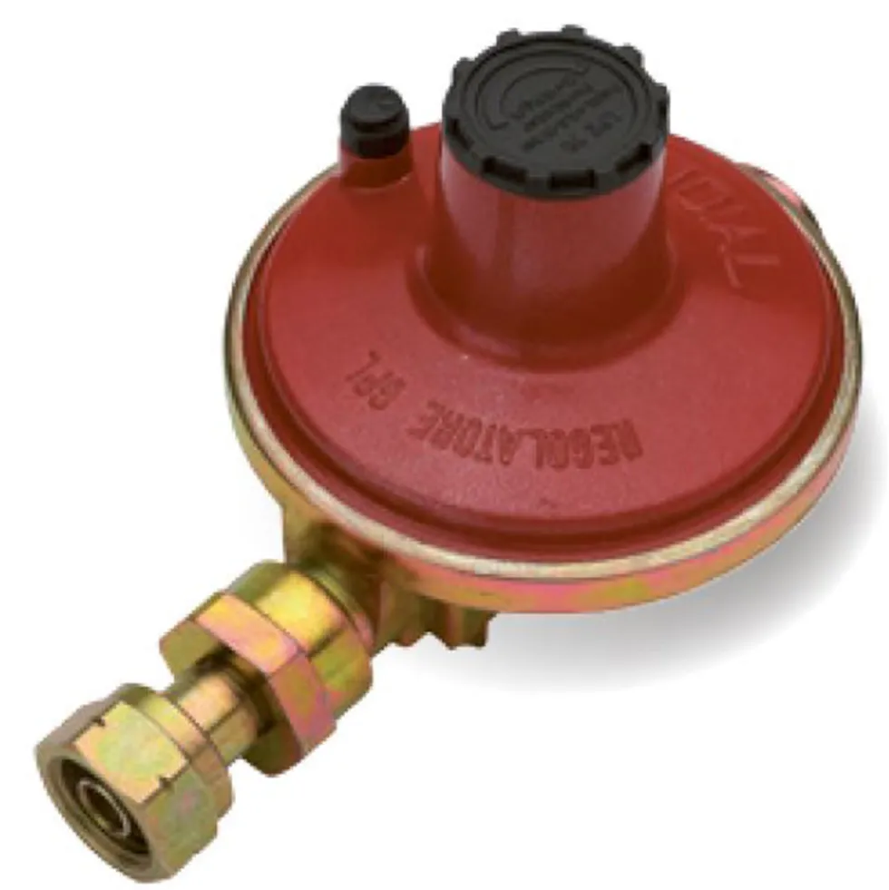 Regolatore gas di pressione kg.10 attacco bombola 1/2" SX gas propano/butano