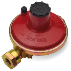 Regolatore gas di pressione kg.10 entrata 1/4" f. uscita 1/2" f. gas propano/butano