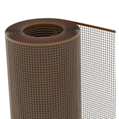Rete in plastica per balconi e recinzioni maglia quadra 10 x 10 mm. marrone H.100 vendita al metro