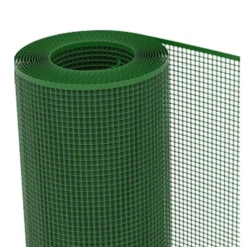 Rete in plastica per balconi e recinzioni maglia quadra 10 x 10 mm. verde H.100 vendita al metro