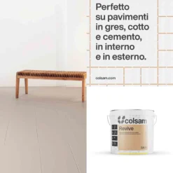 REVIVE Smalto all'acqua super resistente per piastrelle e supporti difficili lt.0,750 - 2,500 bianco e tinte di cartella
