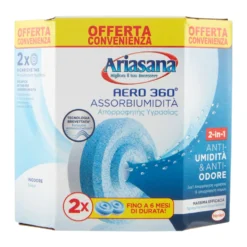 Ricariche tab assorbiumidità ARIASANA AERO 360 TAB confezione 2 x 450 gr.