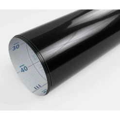 Rotolo plastica adesiva pellicola plastificata ALKOOR cm.45 x 15 mt. nero lucido