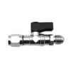 Rubinetto adattatore per bombola gas R32 entrata 1/2" femmina sx - uscita 5/16" maschio dx