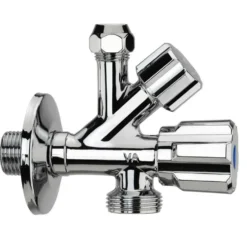 Rubinetto combinato sottolavabo/lavello con attacco lavatrice/lavastoviglie 1/2" x 3/4" ALBERTONI