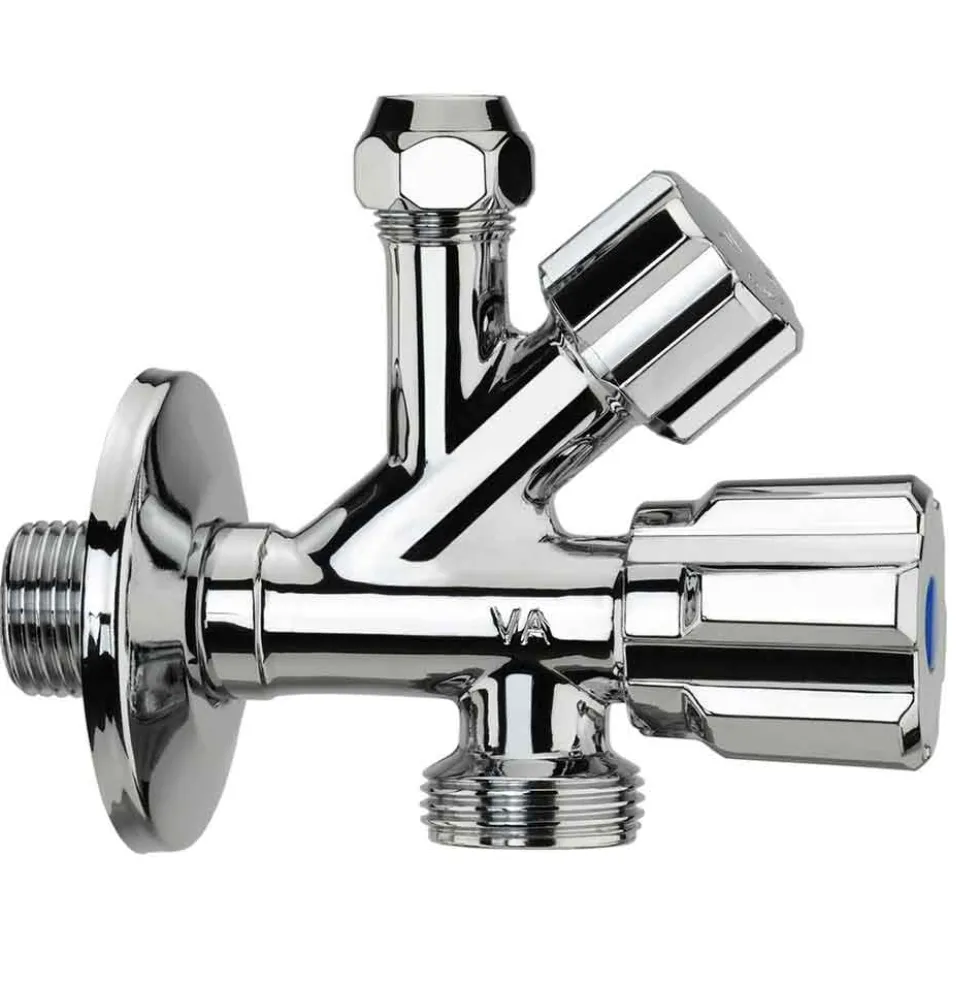 Rubinetto combinato sottolavabo/lavello con attacco lavatrice/lavastoviglie 1/2" x 3/4" ALBERTONI