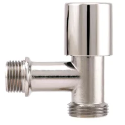 Rubinetto lavatrice cromato mod. LUX 1/2" x 3/4" con chiusura a tacchetto ITAP art. 250