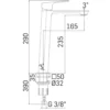 Rubinetto miscelatore lavabo lavandino MAMOLI serie BLADE alto cromo lucido
