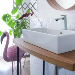 Rubinetto miscelatore lavabo lavandino MAMOLI serie BLADE cromo lucido con accessori