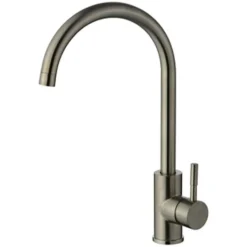 Rubinetto miscelatore lavello cucina LIFE360 canna alta nickel satinato