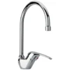 Rubinetto miscelatore lavello cucina LIRA canna ombrello cromo lucido