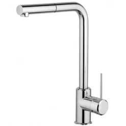 Rubinetto miscelatore monocomando lavello canna alta con doccetta estraibile MAMOLI serie BANANA