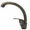 Rubinetto miscelatore monocomando lavello canna alta dorato