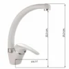 Rubinetto miscelatore monocomando lavello cucina canna alta bianco lucido mod. FRANCESCA