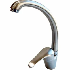 Rubinetto miscelatore monocomando lavello cucina canna alta satinato mod. LOREDANA