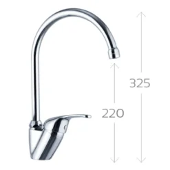 Rubinetto miscelatore monocomando per lavello cucina MARIANI serie ASTRO 2