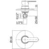 Rubinetto miscelatore monocomando da incasso doccia PAFFONI linea BLU