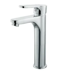 Rubinetto miscelatore monocomando lavabo alto DIANHYDRO serie PACO cromo lucido