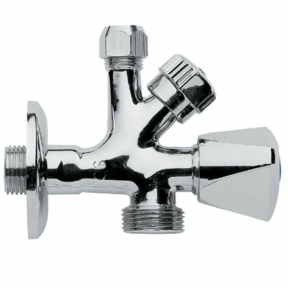 Rubinetto sottolavabo combinato con attacco lavatrice/lavastoviglie 1/2" x 3/4" Eco
