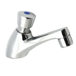 Rubinetto temporizzato monoacqua 8/12 secondi per lavabo con pulsante