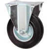 Ruota industriale mm.125 con piastra fissa per carrelli