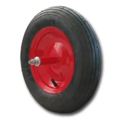 Ruota per carriola in PU piena antiperforazione dm.330 perno mm.170 KOMBO