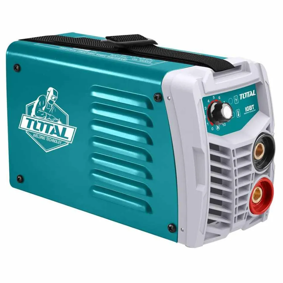 Saldatrice inverter 130 Amp ad elettrodi MMA con accessori TOTAL W21306