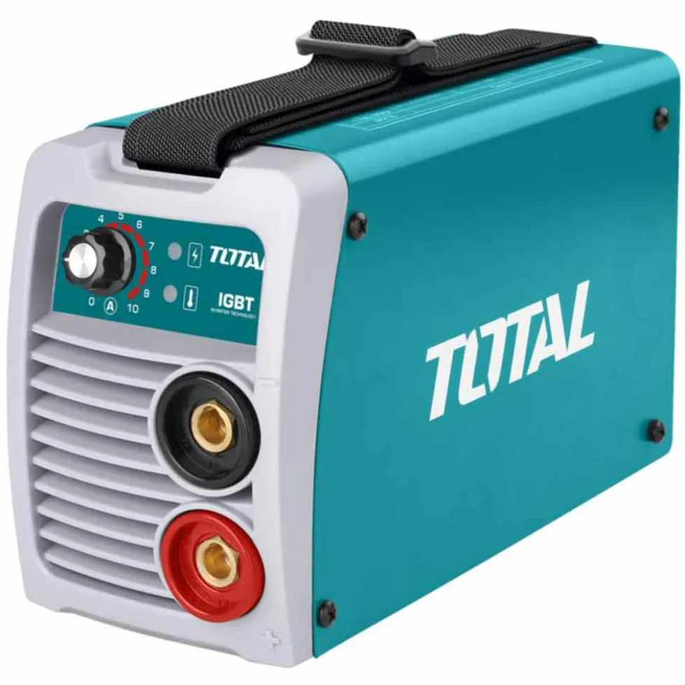 Saldatrice inverter 130 Amp ad elettrodi MMA con accessori TOTAL W21306