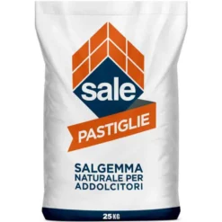 Sale in pastiglie di SALGEMMA per addolcitori d'acqua kg.25