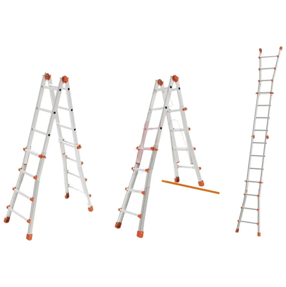Scala alluminio multiuso 6+6 gradini h.max 630 cm. MARCHETTI SQUADRA PIU'