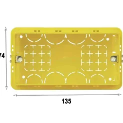 Scatola elettrica portafrutto da incasso 4 posti BTICINO 504E