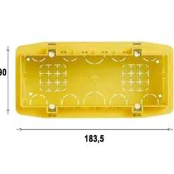 Scatola elettrica portafrutto da incasso 6 posti BTICINO 506L