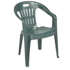 Sedia in resina PIONA verde cm.56 x 57 x 80h