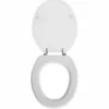 Sedile copri wc bianco universale in legno mdf mod. Milano