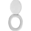 Sedile copri wc bianco universale in polipropilene resistente mod. Italia