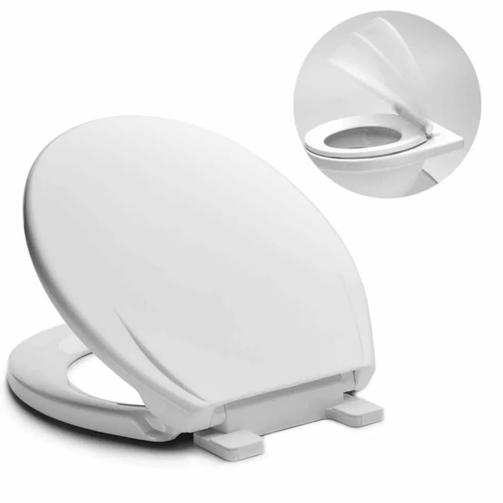 Sedile tavoletta copriwater bianco universale in resina antiurto con chiusura frizionata DIANHYDRO "VESUVIO" copri wc