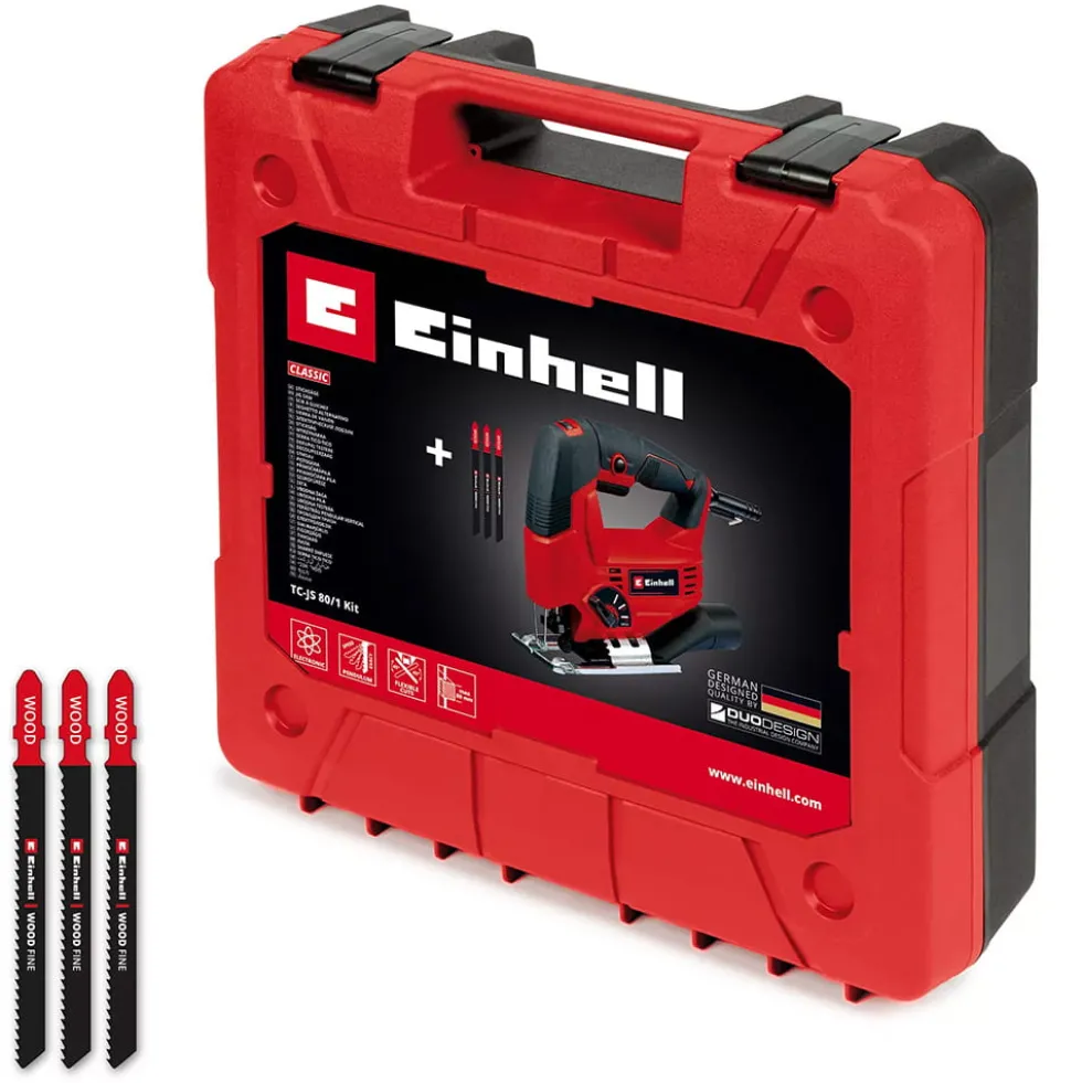 Seghetto alternativo elettrico EINHELL TC-JS 80/1 Kit 550W con valigetta